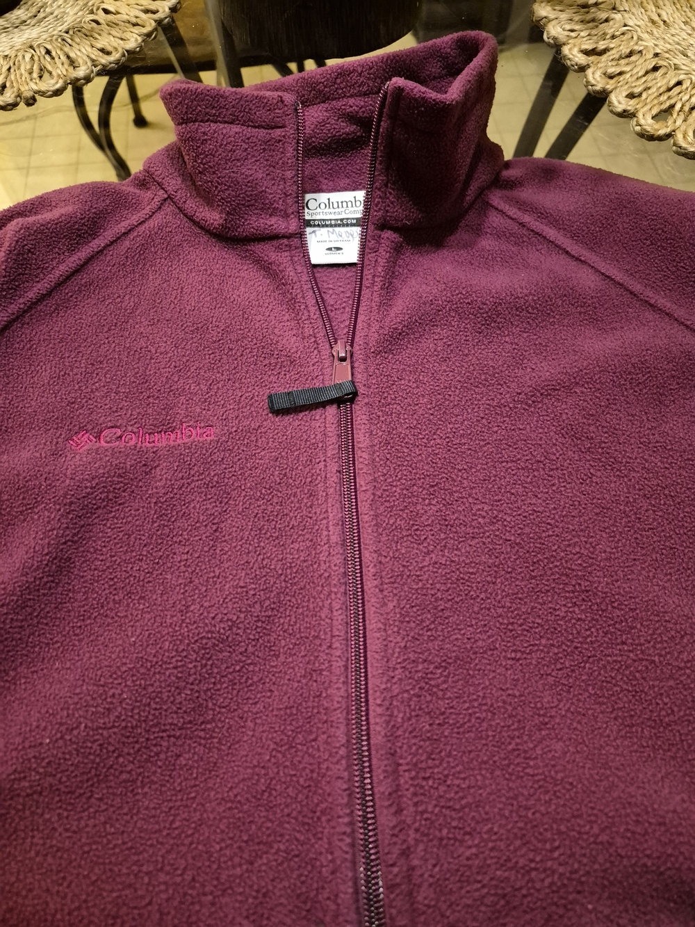 Columbia Women's Quarter-Zip Fleece Jacket - Berry